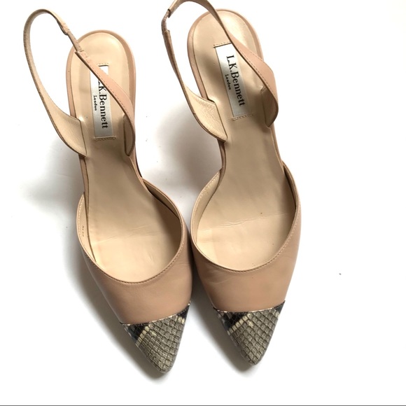 L.K. Bennett Keira Trench Nappa Slingback Court - Picture 13 of 16